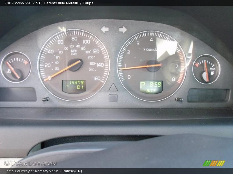 Barents Blue Metallic / Taupe 2009 Volvo S60 2.5T