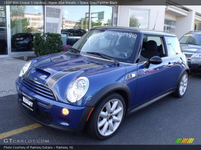 Hyper Blue Metallic / Space Gray/Panther Black 2006 Mini Cooper S Hardtop