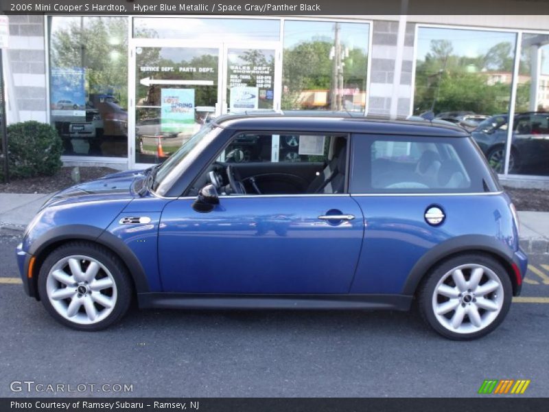Hyper Blue Metallic / Space Gray/Panther Black 2006 Mini Cooper S Hardtop