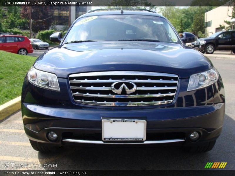 Sapphire Metallic / Wheat 2008 Infiniti FX 35 AWD