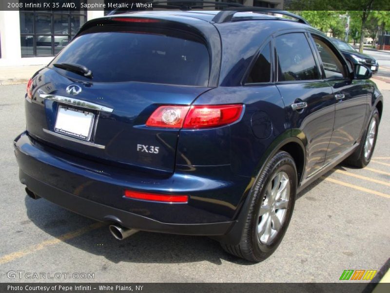 Sapphire Metallic / Wheat 2008 Infiniti FX 35 AWD