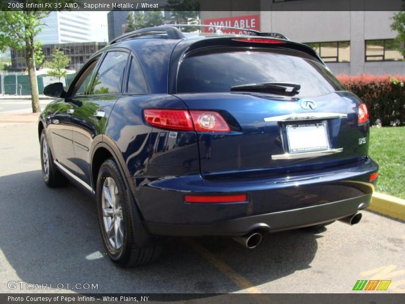 Sapphire Metallic / Wheat 2008 Infiniti FX 35 AWD