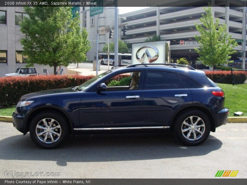 Sapphire Metallic / Wheat 2008 Infiniti FX 35 AWD