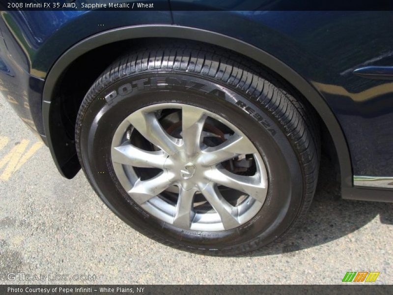 Sapphire Metallic / Wheat 2008 Infiniti FX 35 AWD