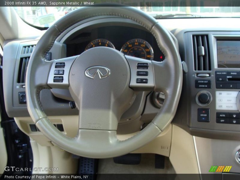 Sapphire Metallic / Wheat 2008 Infiniti FX 35 AWD