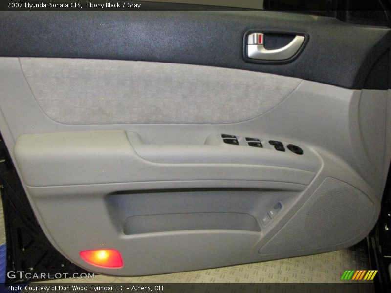 Ebony Black / Gray 2007 Hyundai Sonata GLS