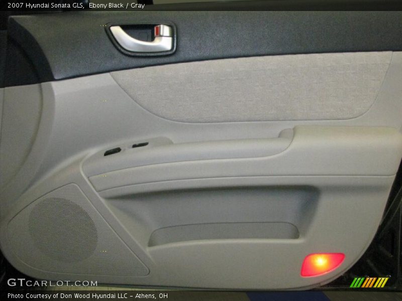 Ebony Black / Gray 2007 Hyundai Sonata GLS