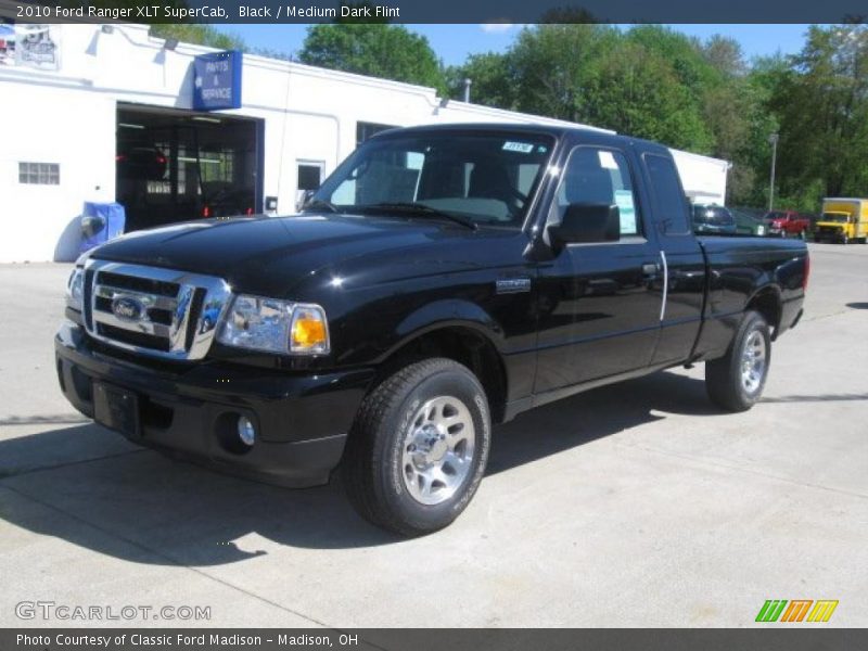 Black / Medium Dark Flint 2010 Ford Ranger XLT SuperCab
