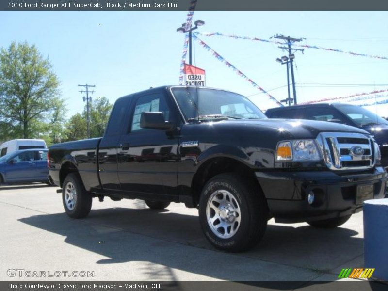 Black / Medium Dark Flint 2010 Ford Ranger XLT SuperCab