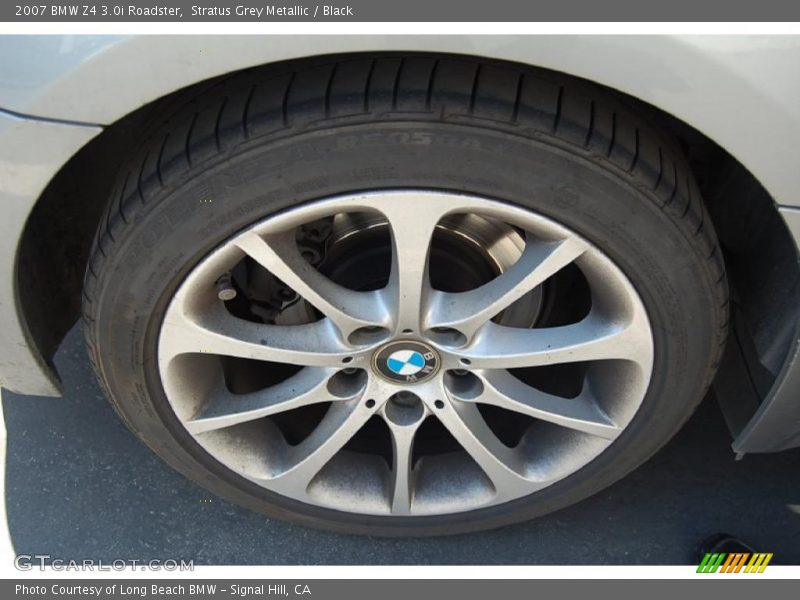Stratus Grey Metallic / Black 2007 BMW Z4 3.0i Roadster