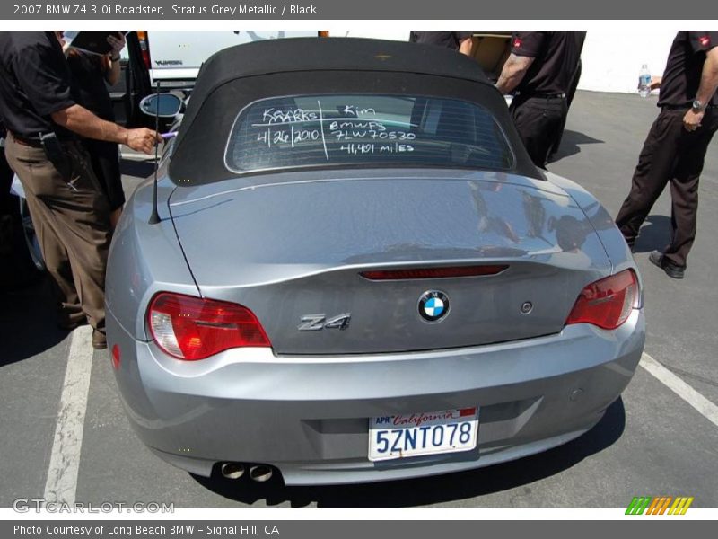 Stratus Grey Metallic / Black 2007 BMW Z4 3.0i Roadster