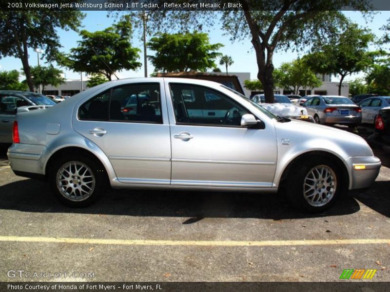 Reflex Silver Metallic / Black 2003 Volkswagen Jetta Wolfsburg Edition 1.8T Sedan