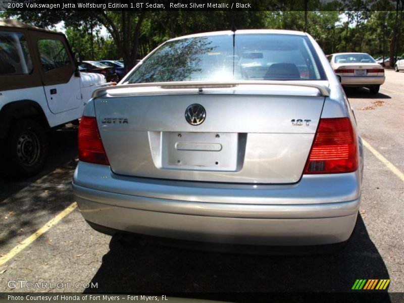 Reflex Silver Metallic / Black 2003 Volkswagen Jetta Wolfsburg Edition 1.8T Sedan