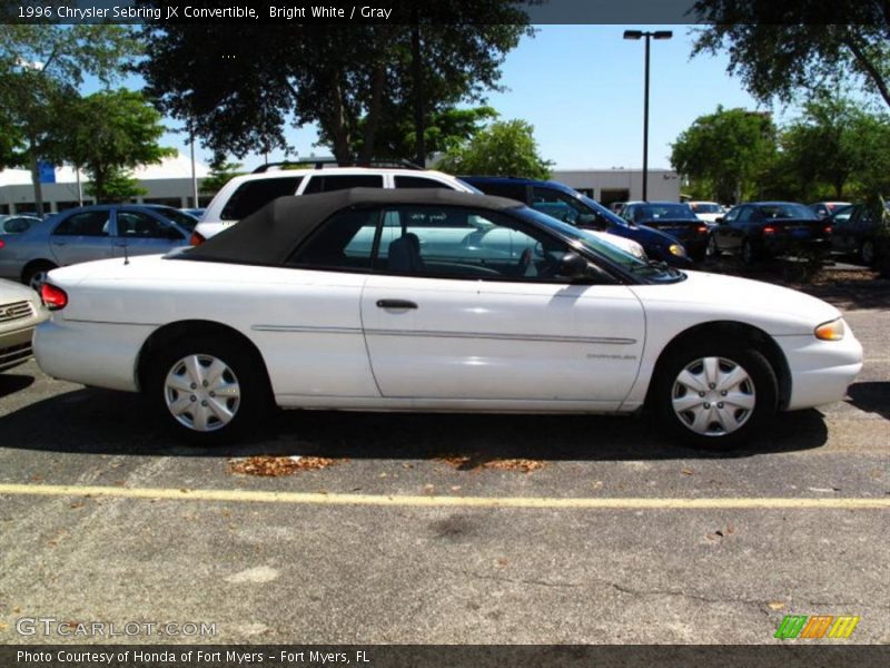 Bright White / Gray 1996 Chrysler Sebring JX Convertible