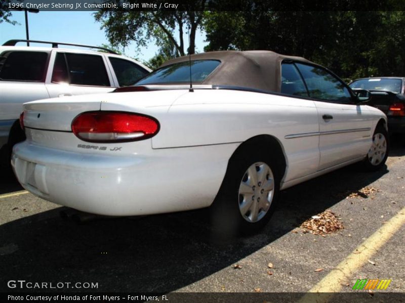 Bright White / Gray 1996 Chrysler Sebring JX Convertible