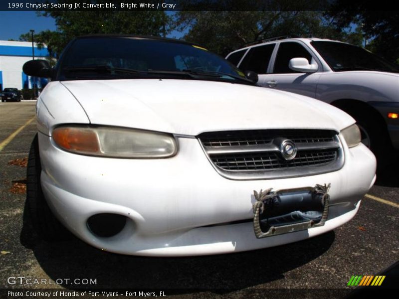 Bright White / Gray 1996 Chrysler Sebring JX Convertible