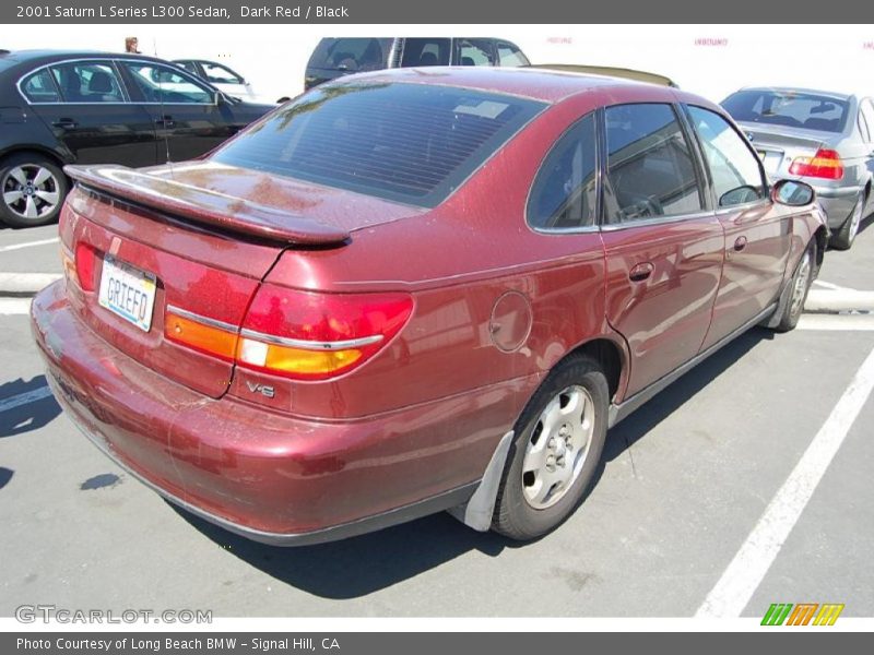 Dark Red / Black 2001 Saturn L Series L300 Sedan