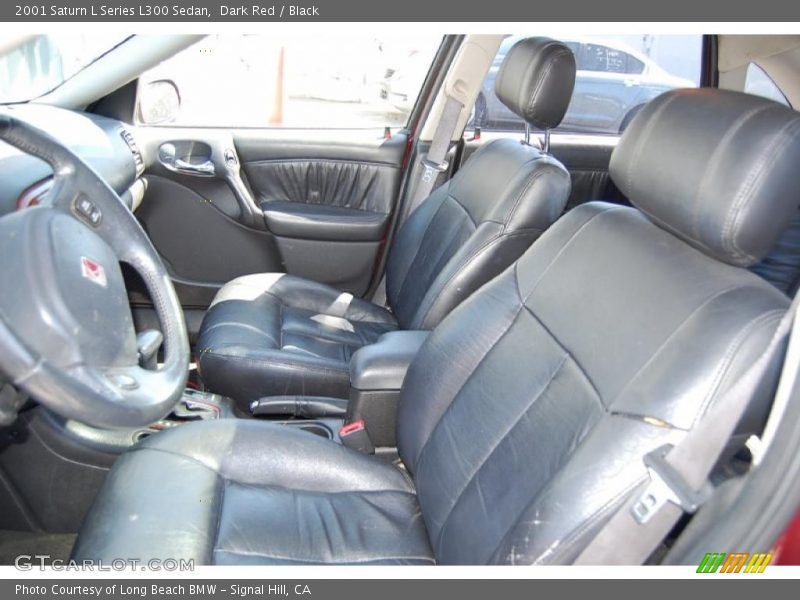 Dark Red / Black 2001 Saturn L Series L300 Sedan
