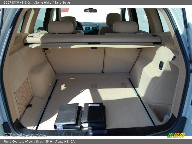 Alpine White / Sand Beige 2007 BMW X3 3.0si