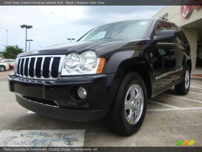 Black / Medium Slate Gray 2006 Jeep Grand Cherokee Limited 4x4