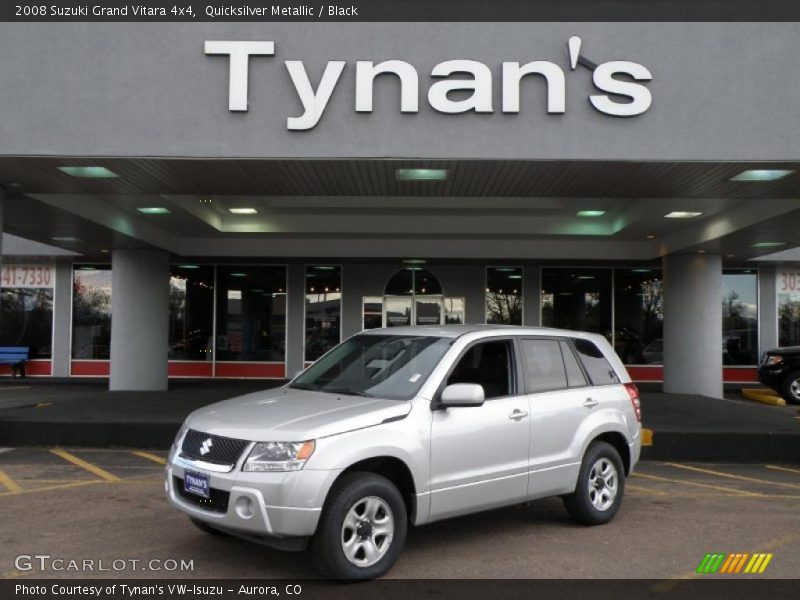 Quicksilver Metallic / Black 2008 Suzuki Grand Vitara 4x4
