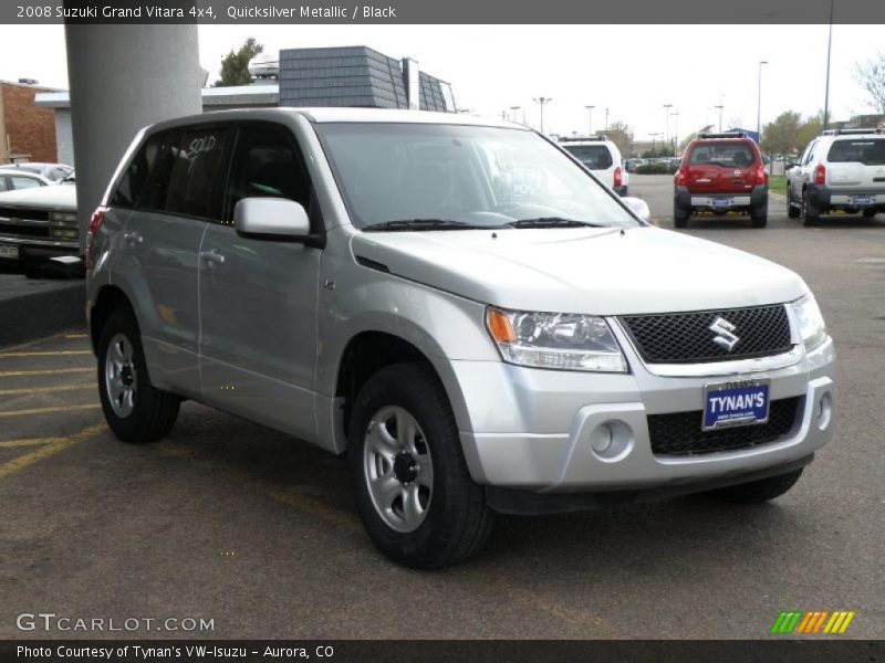 Quicksilver Metallic / Black 2008 Suzuki Grand Vitara 4x4