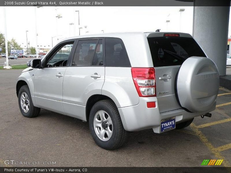 Quicksilver Metallic / Black 2008 Suzuki Grand Vitara 4x4