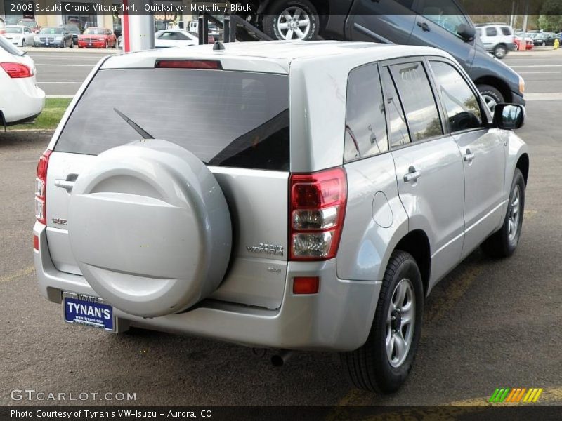 Quicksilver Metallic / Black 2008 Suzuki Grand Vitara 4x4