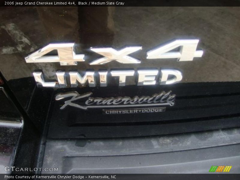 Black / Medium Slate Gray 2006 Jeep Grand Cherokee Limited 4x4