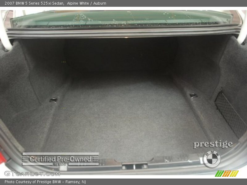 Alpine White / Auburn 2007 BMW 5 Series 525xi Sedan