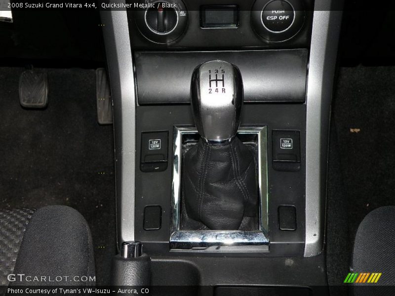 Quicksilver Metallic / Black 2008 Suzuki Grand Vitara 4x4