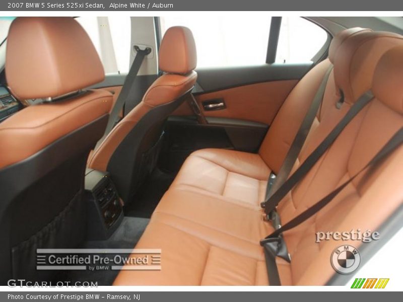 Alpine White / Auburn 2007 BMW 5 Series 525xi Sedan