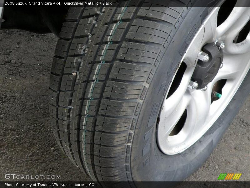 Quicksilver Metallic / Black 2008 Suzuki Grand Vitara 4x4
