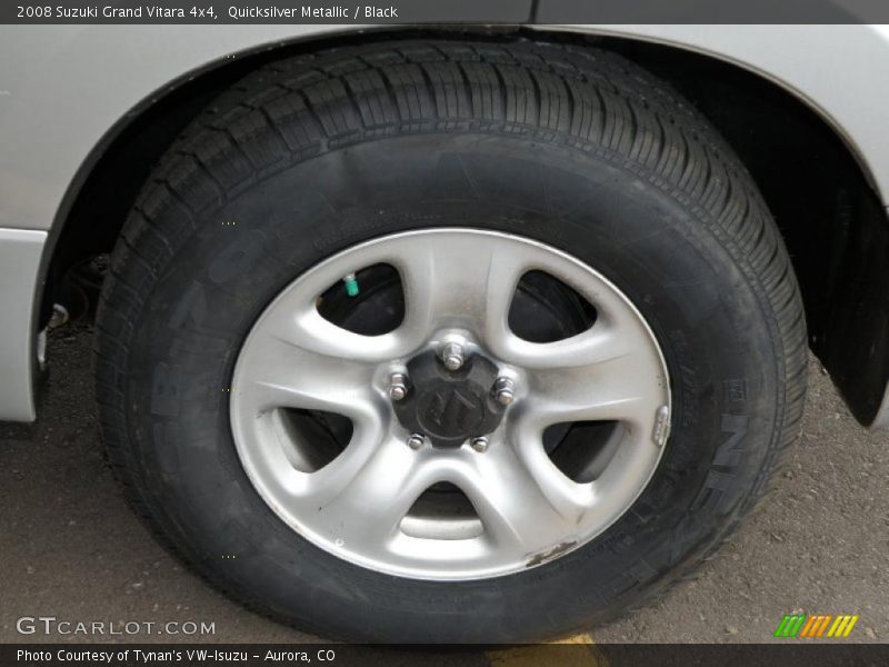 Quicksilver Metallic / Black 2008 Suzuki Grand Vitara 4x4