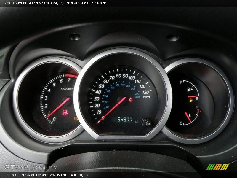 Quicksilver Metallic / Black 2008 Suzuki Grand Vitara 4x4