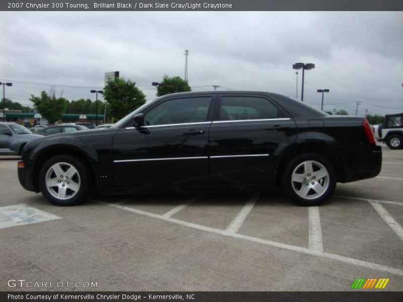 Brilliant Black / Dark Slate Gray/Light Graystone 2007 Chrysler 300 Touring