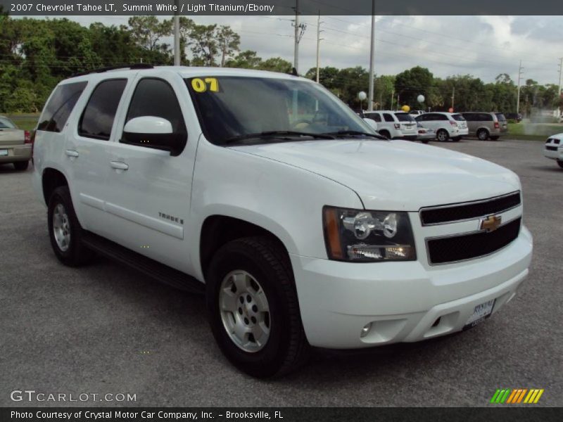 Summit White / Light Titanium/Ebony 2007 Chevrolet Tahoe LT