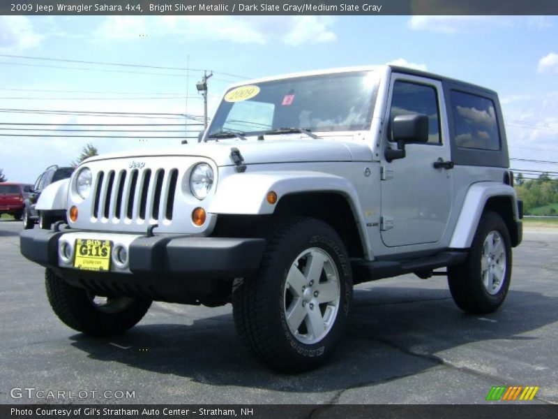 Bright Silver Metallic / Dark Slate Gray/Medium Slate Gray 2009 Jeep Wrangler Sahara 4x4