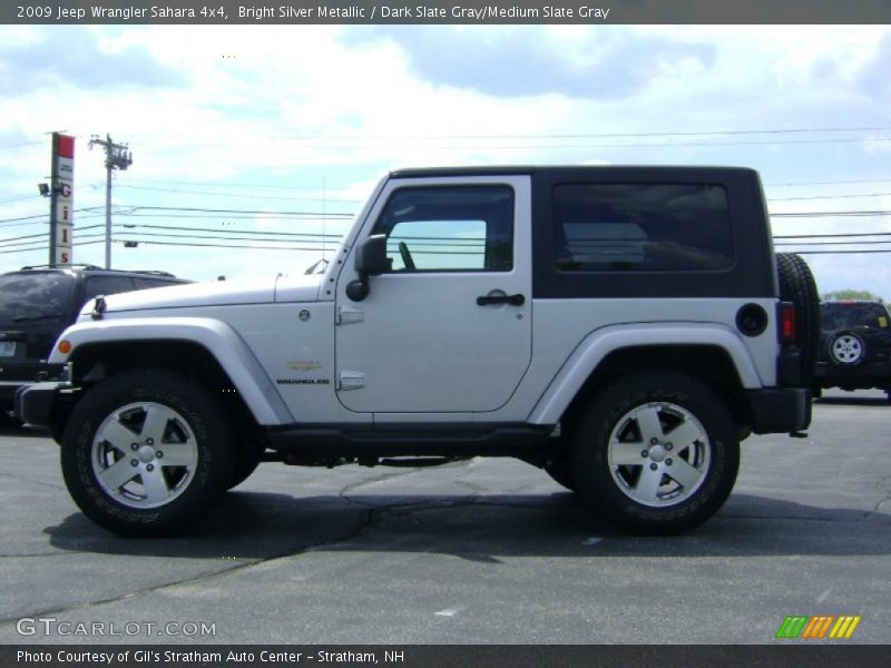 Bright Silver Metallic / Dark Slate Gray/Medium Slate Gray 2009 Jeep Wrangler Sahara 4x4