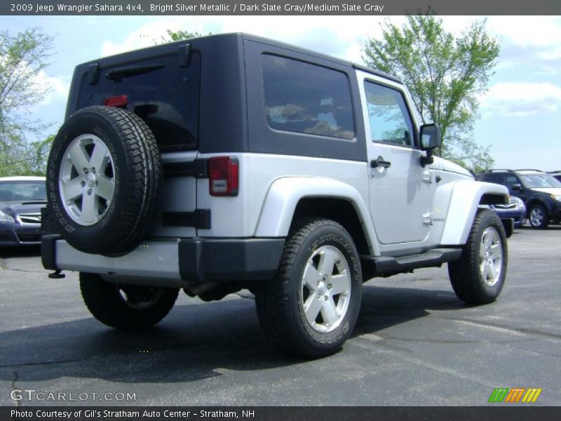 Bright Silver Metallic / Dark Slate Gray/Medium Slate Gray 2009 Jeep Wrangler Sahara 4x4