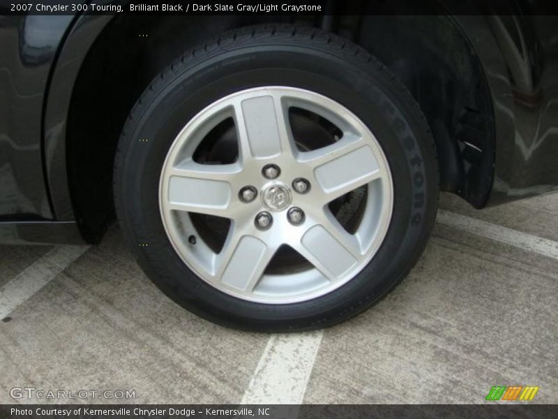 Brilliant Black / Dark Slate Gray/Light Graystone 2007 Chrysler 300 Touring