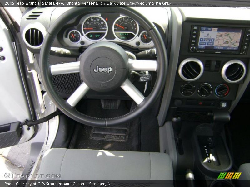 Bright Silver Metallic / Dark Slate Gray/Medium Slate Gray 2009 Jeep Wrangler Sahara 4x4