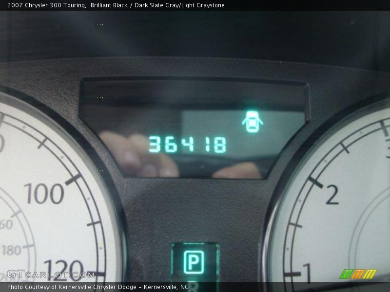 Brilliant Black / Dark Slate Gray/Light Graystone 2007 Chrysler 300 Touring