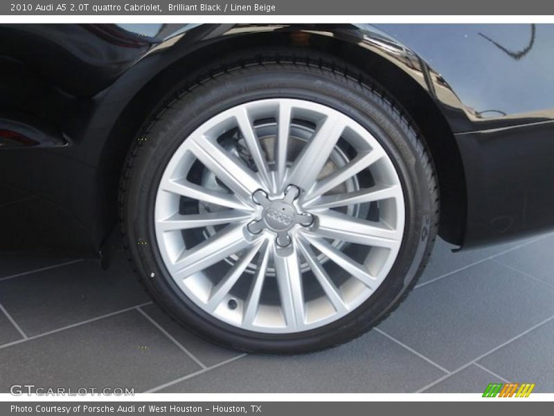 Brilliant Black / Linen Beige 2010 Audi A5 2.0T quattro Cabriolet