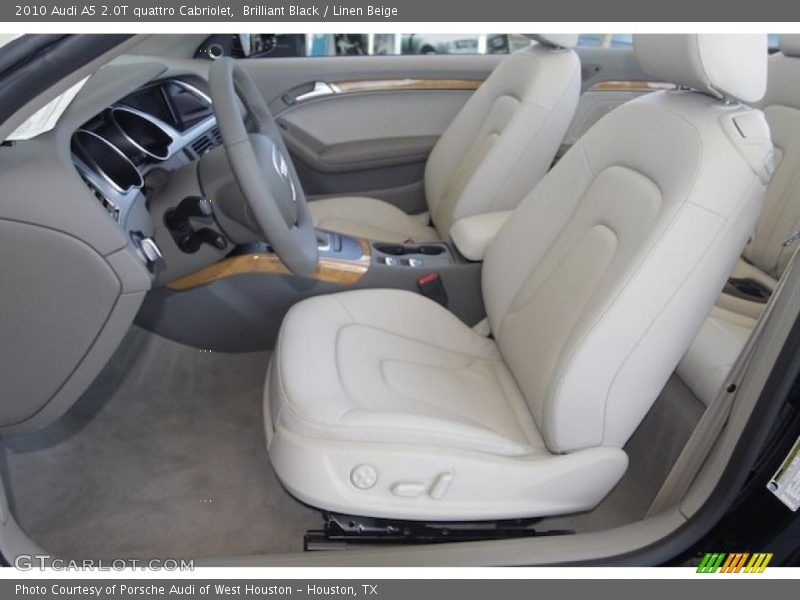 Brilliant Black / Linen Beige 2010 Audi A5 2.0T quattro Cabriolet