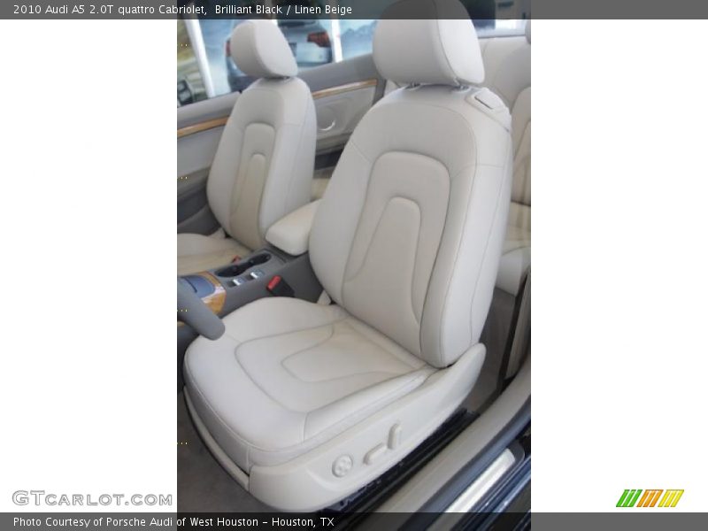 Brilliant Black / Linen Beige 2010 Audi A5 2.0T quattro Cabriolet