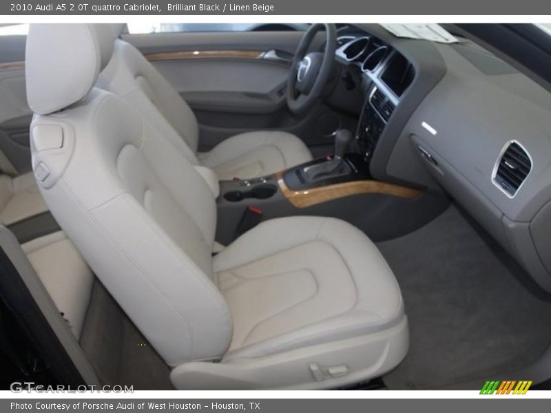 Brilliant Black / Linen Beige 2010 Audi A5 2.0T quattro Cabriolet