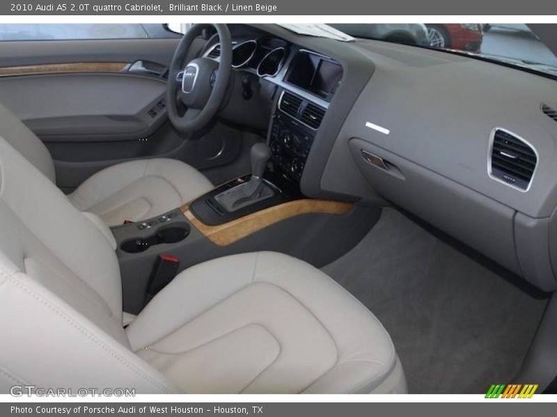 Brilliant Black / Linen Beige 2010 Audi A5 2.0T quattro Cabriolet