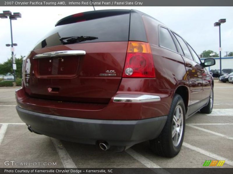 Inferno Red Crystal Pearl / Pastel Slate Gray 2007 Chrysler Pacifica Touring AWD