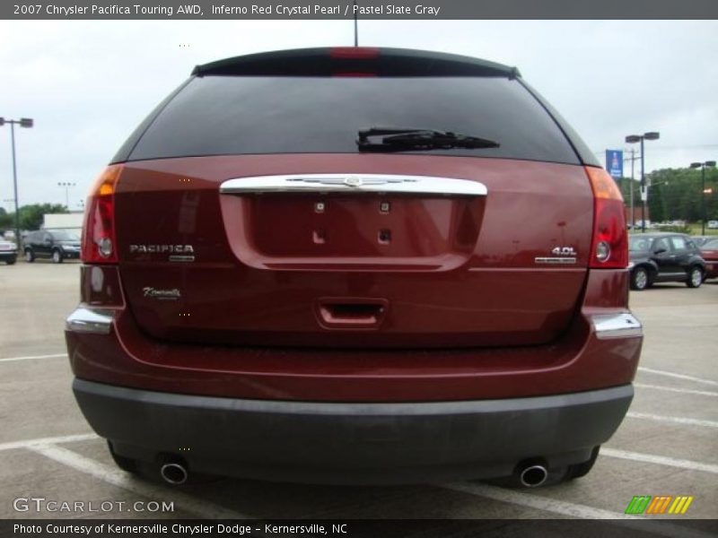 Inferno Red Crystal Pearl / Pastel Slate Gray 2007 Chrysler Pacifica Touring AWD